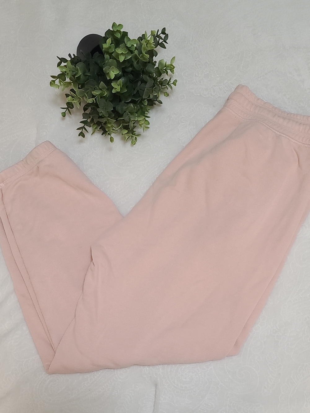 Aerie Light Pink Pastel Sweatpants Joggers Cotton Lounge Fleece Comfy Soft Girl